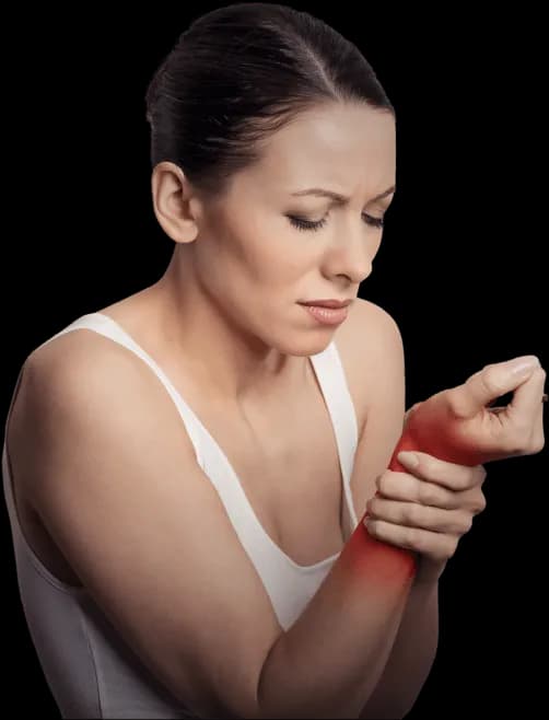 Patient experiencing neuropathy pain - consultation visual